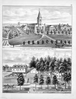 St. Mary's Church, Schools and Cemetery of Lancaster, A. Erisman, Erie County 1880